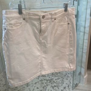 White Loft jean skirt 8.